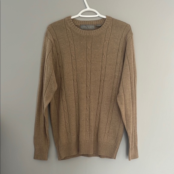 Men's Oscar De La Renta Tan Sweater - Picture 1 of 6